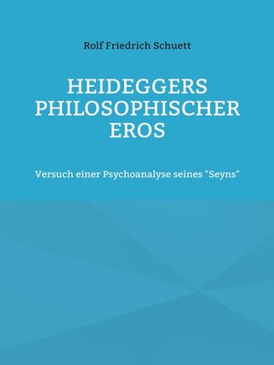 cover image of Heideggers philosophischer Eros